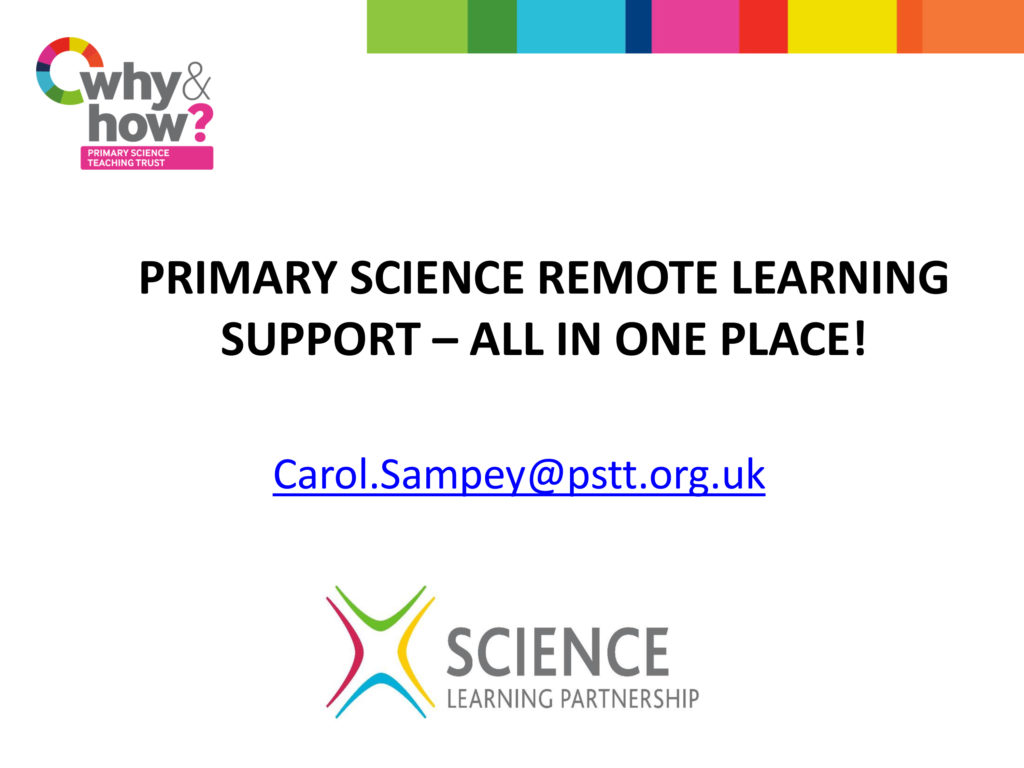 Primary Science Remote Learning Support
